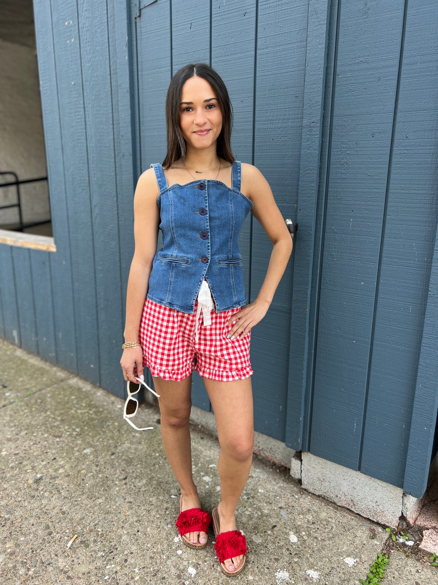 Cherry Bomb Plaid Shorts