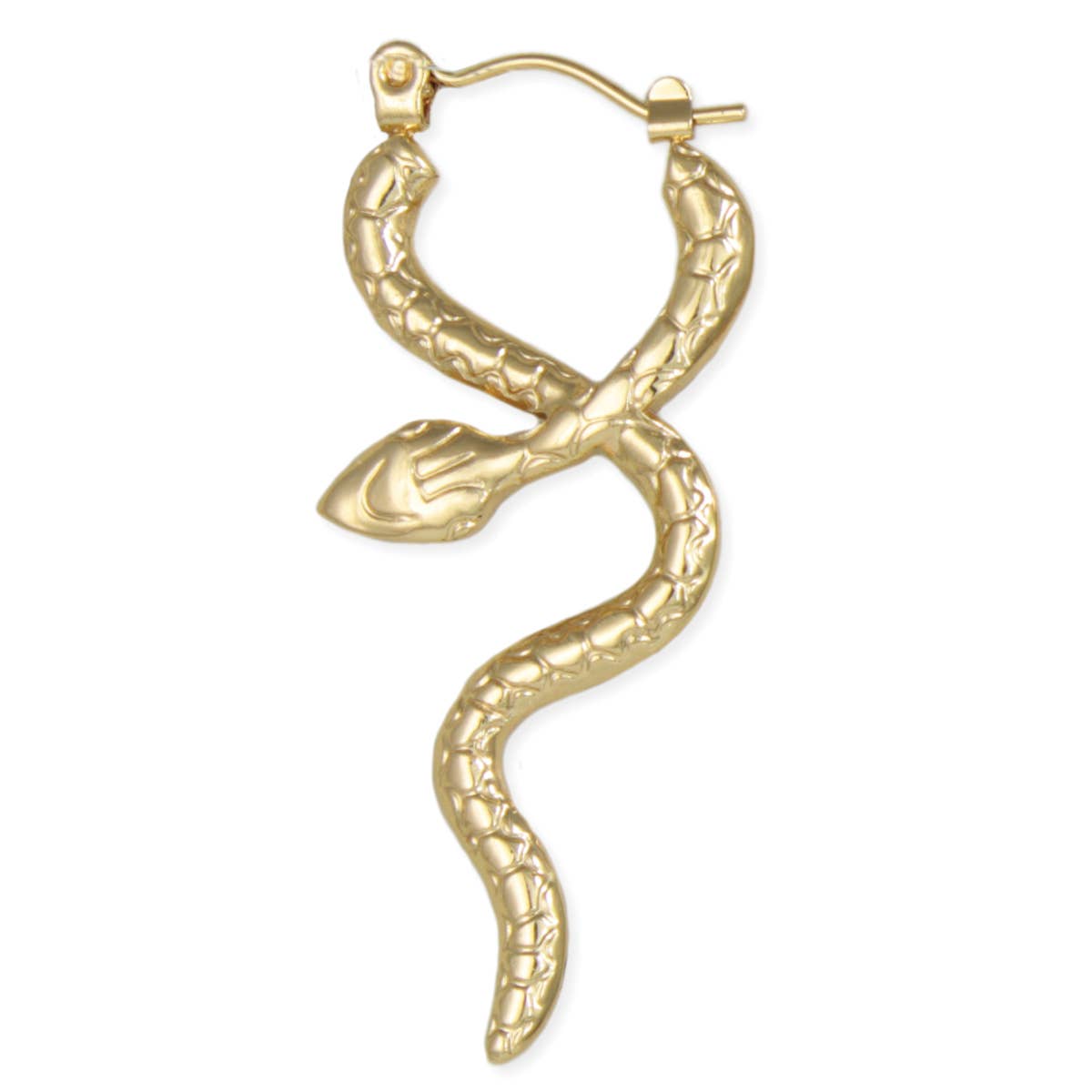 Gold Snake Earrings