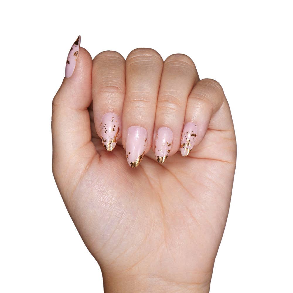 24K Press-On Nail Set