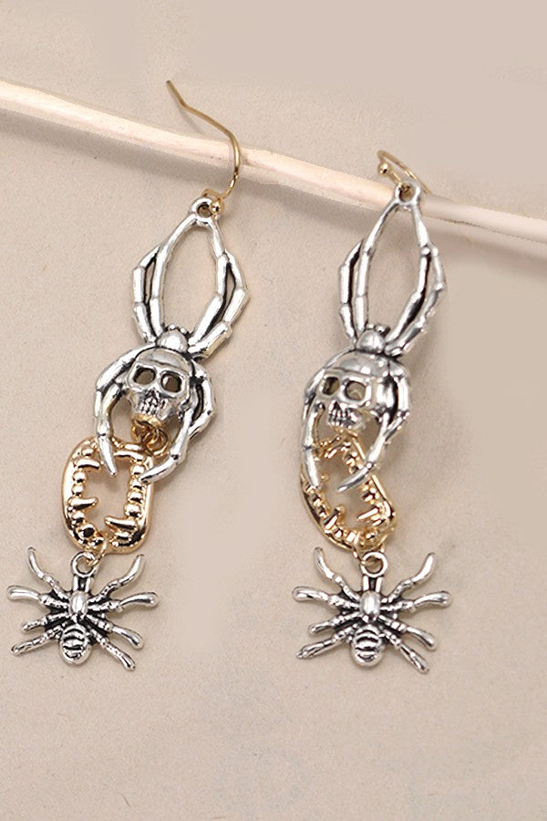 Spider Drop Earrings