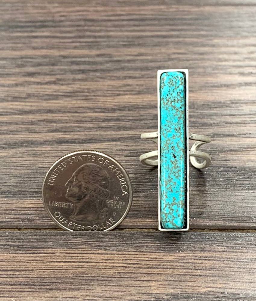 Bar Turquoise Ring