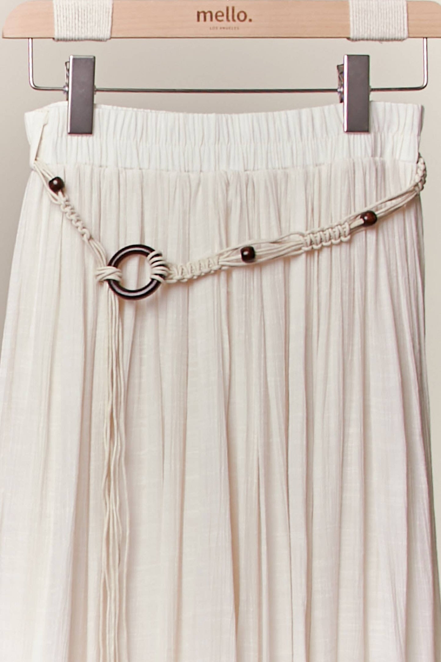 Boho Skirt with Rope Belt