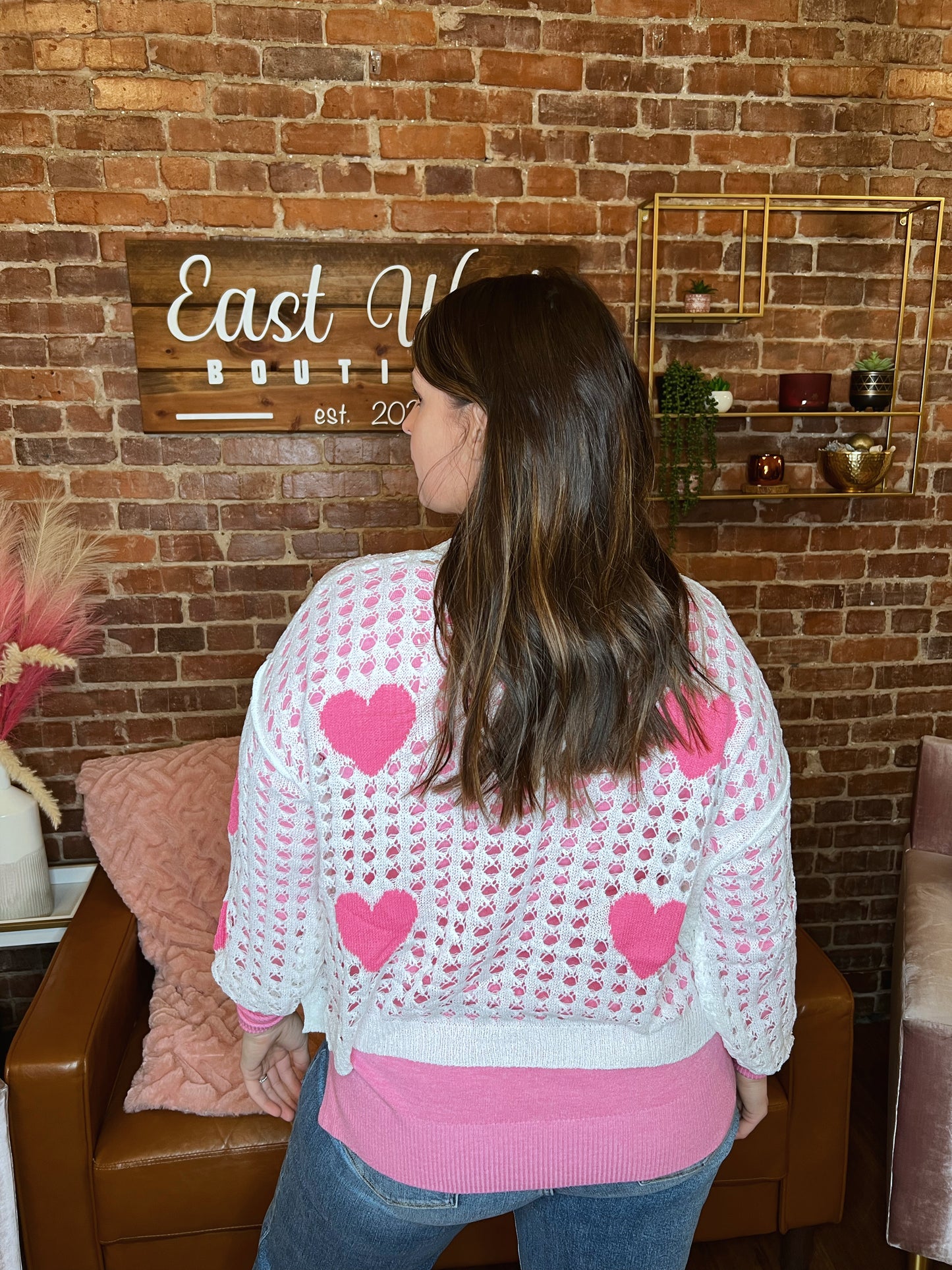 Sweet Heart Netting Cardigan