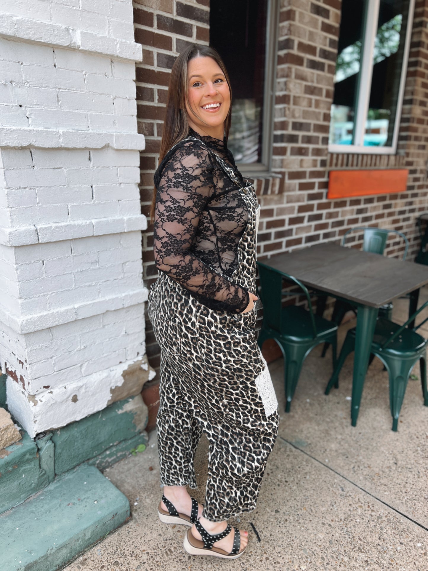 Come Close Leopard Overalls