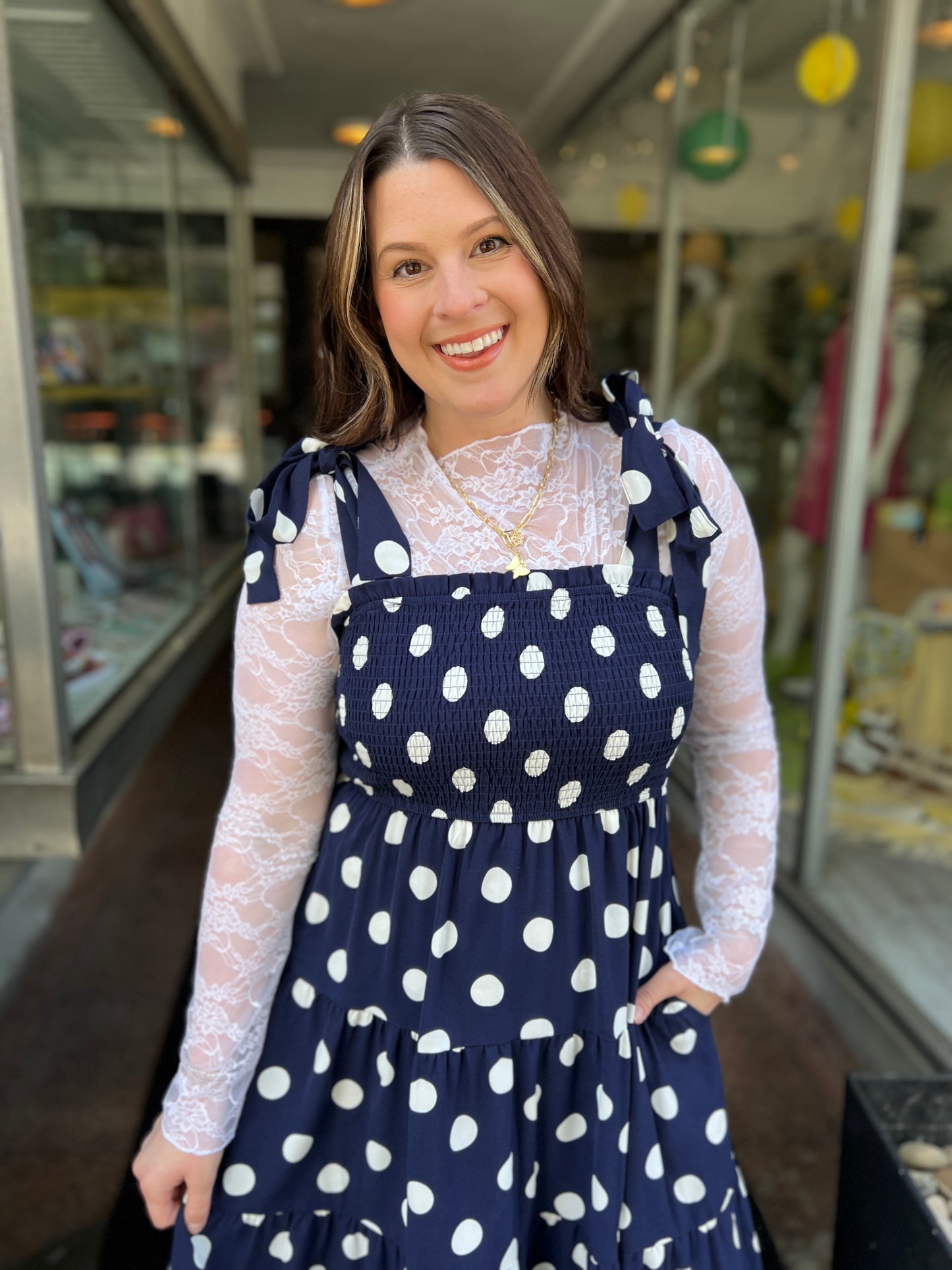 She's So Classic Polka Dot Dress