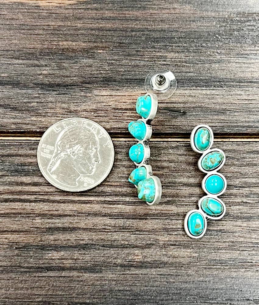 Western Turquoise Stud Earrings