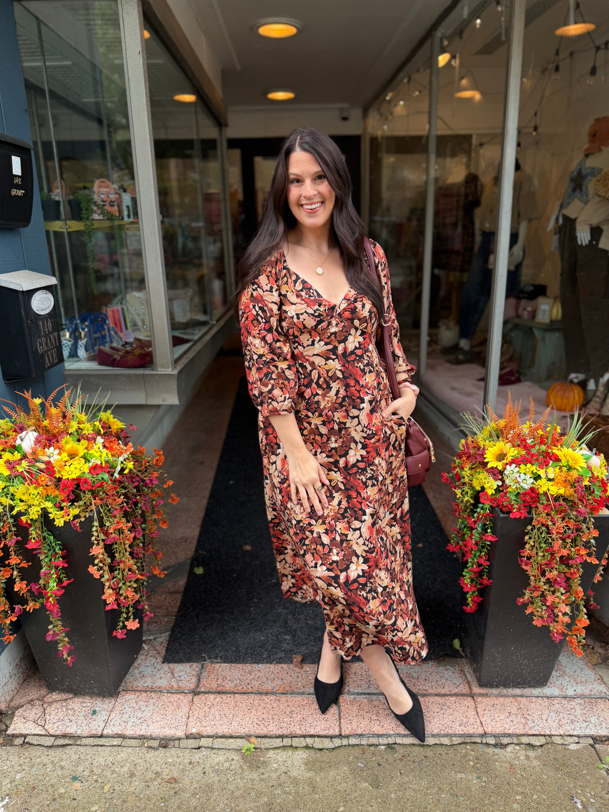 Sweet Flowers Midi Dress