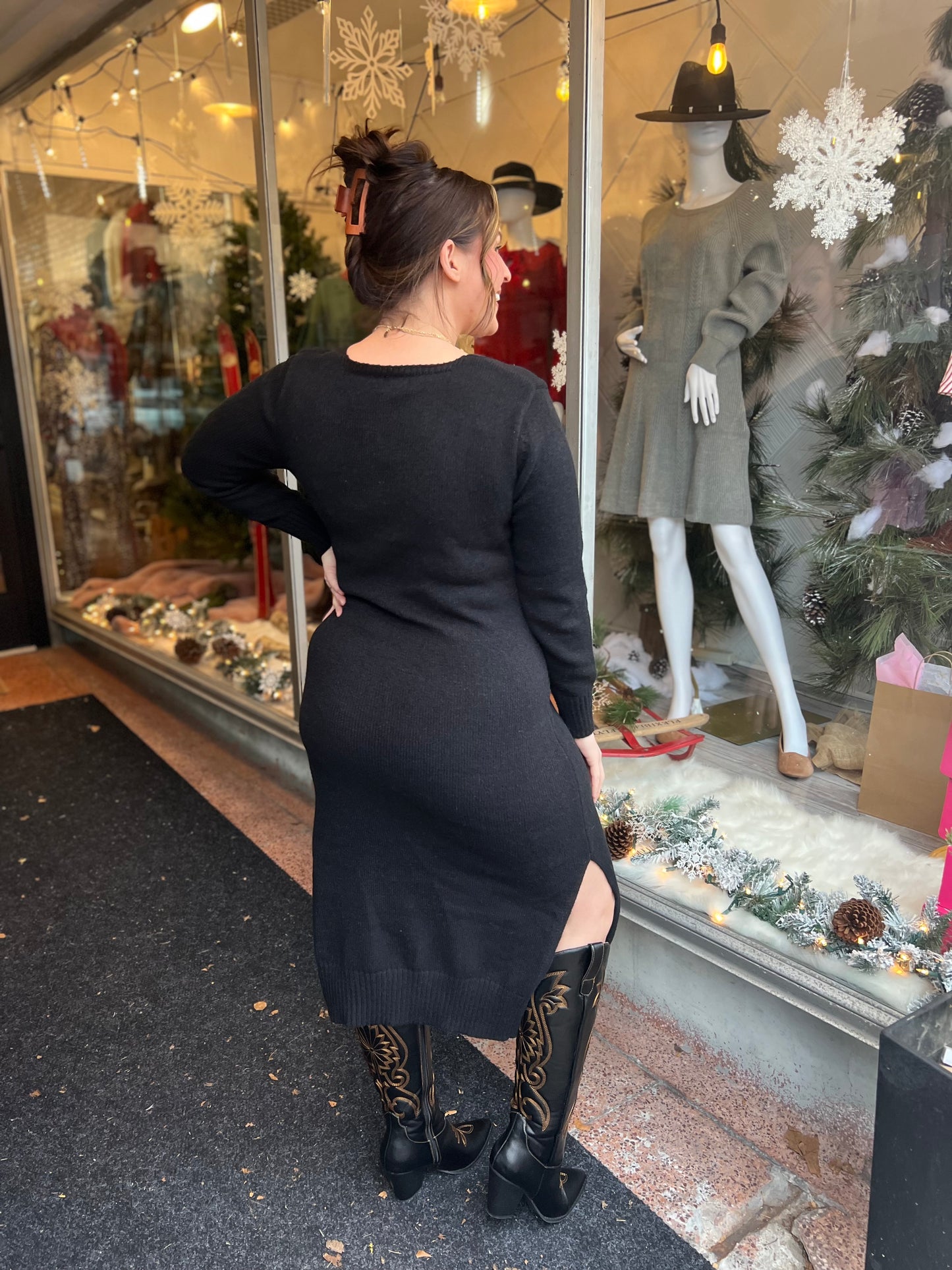*Final Sale* So Chilly Sweater Dress