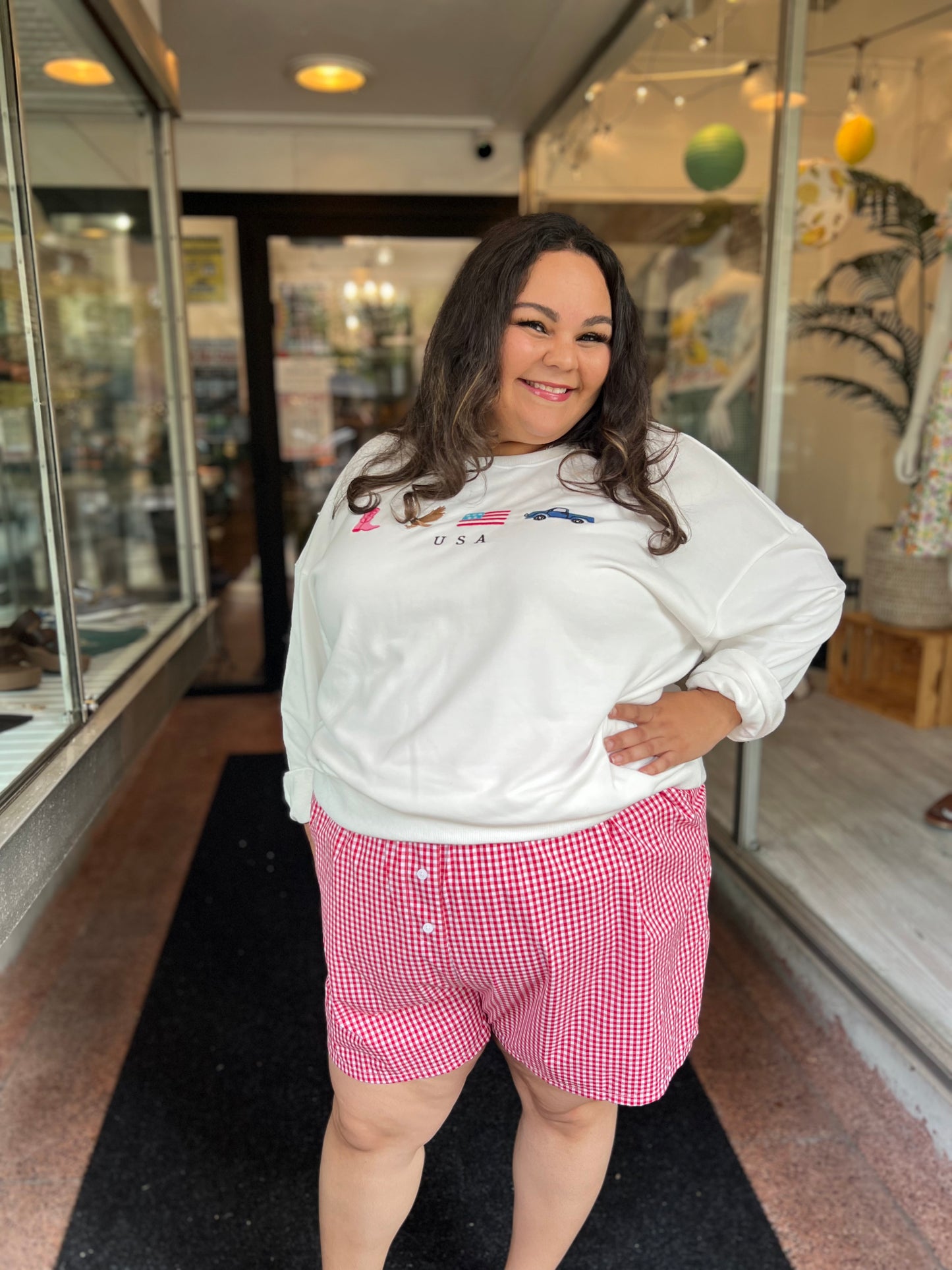 *Final Sale* USA Embroidered Sweatshirt