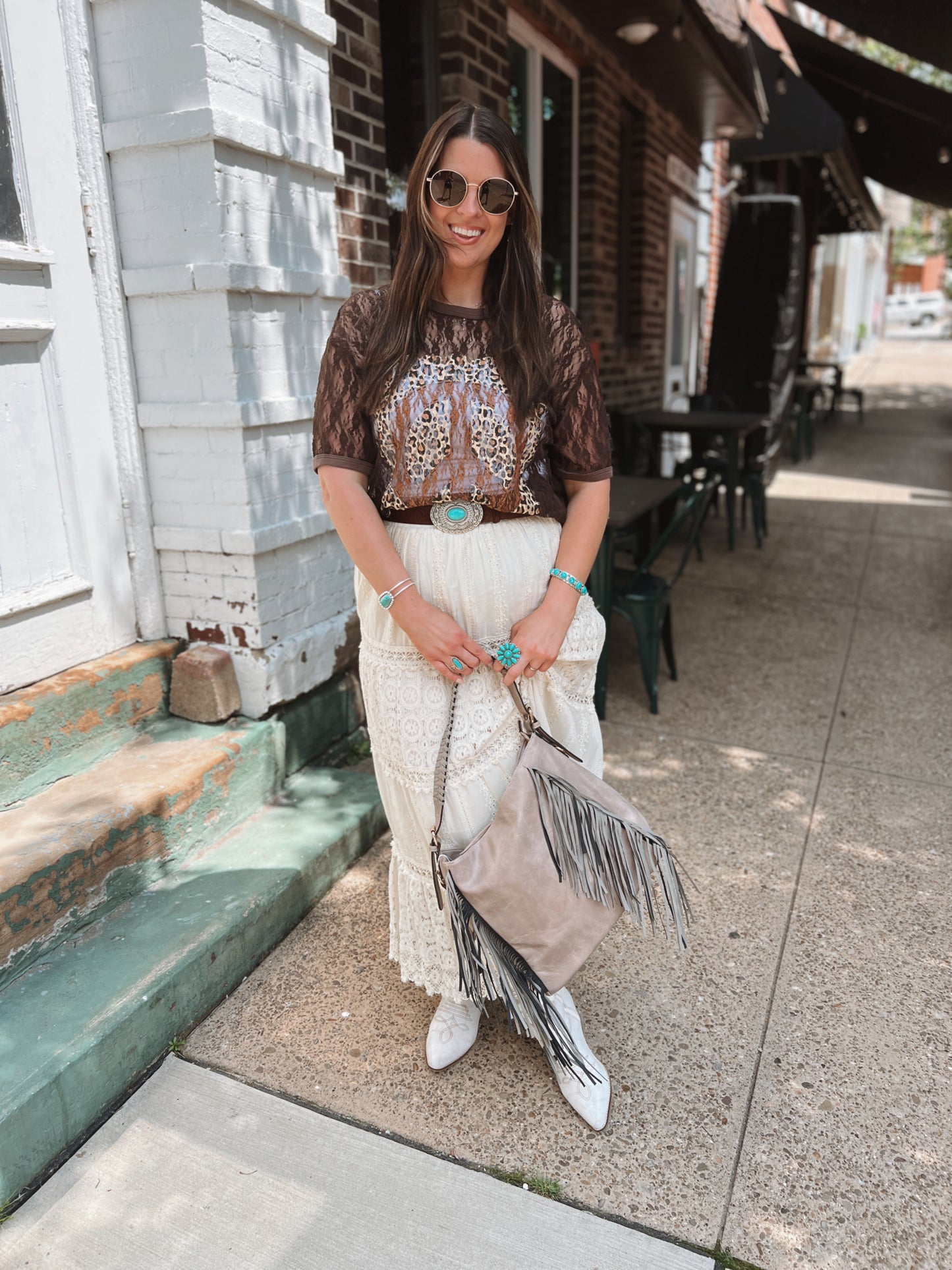 Sav Distressed Hobo Fringe Bag