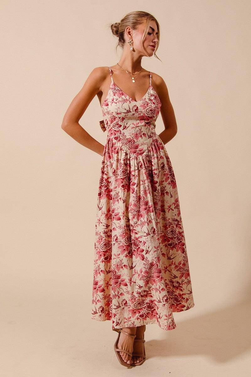 Petal Burst Maxi Dress