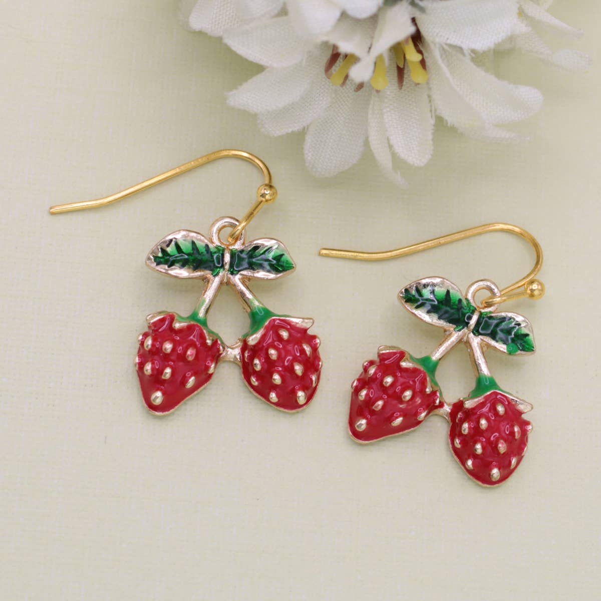 Juicy Strawberry Earrings