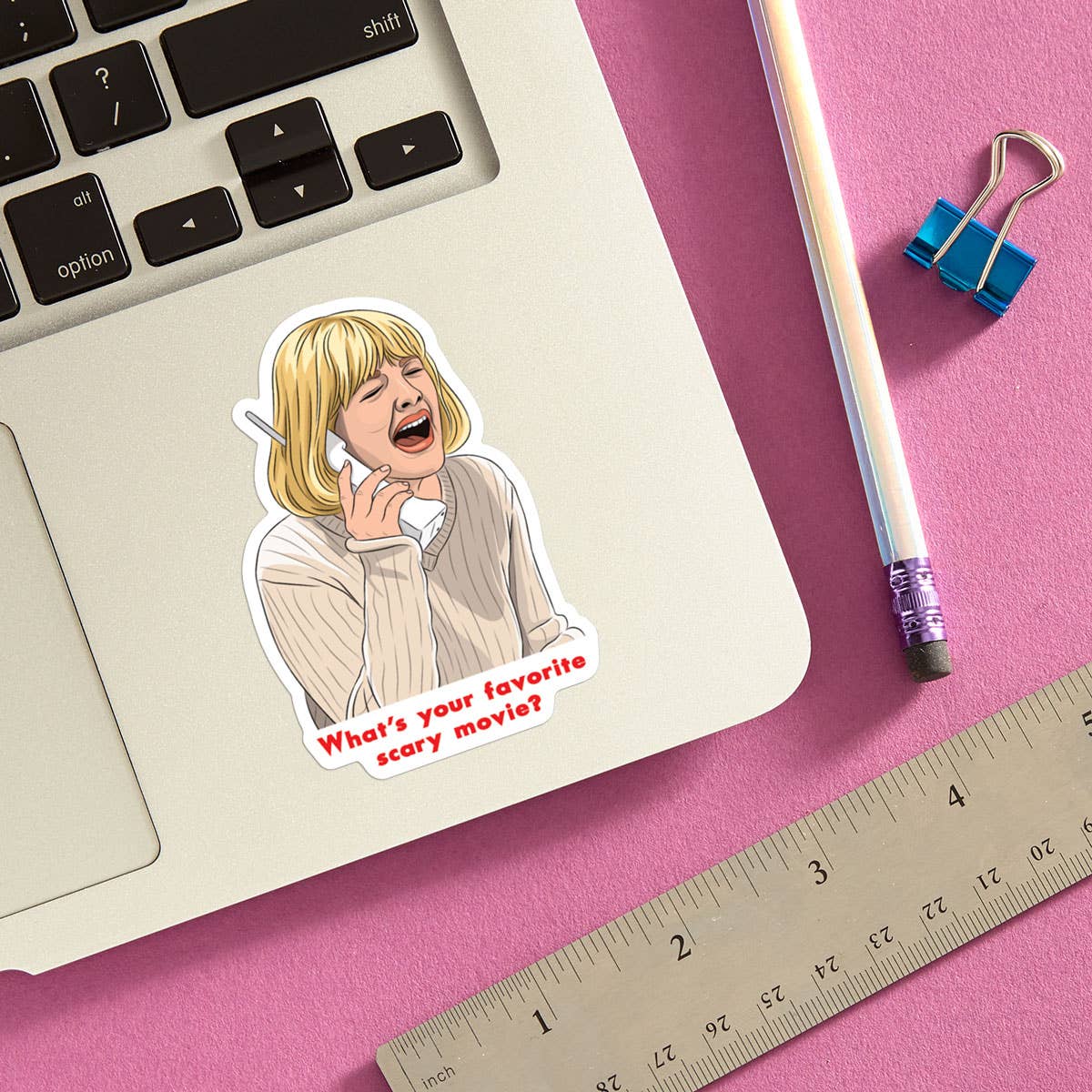 Scream Die Cut Sticker