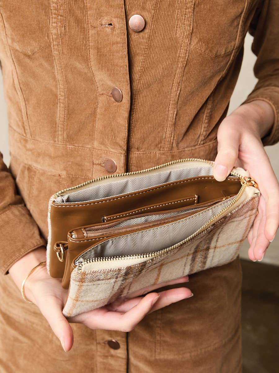 Riley Plaid Crossbody