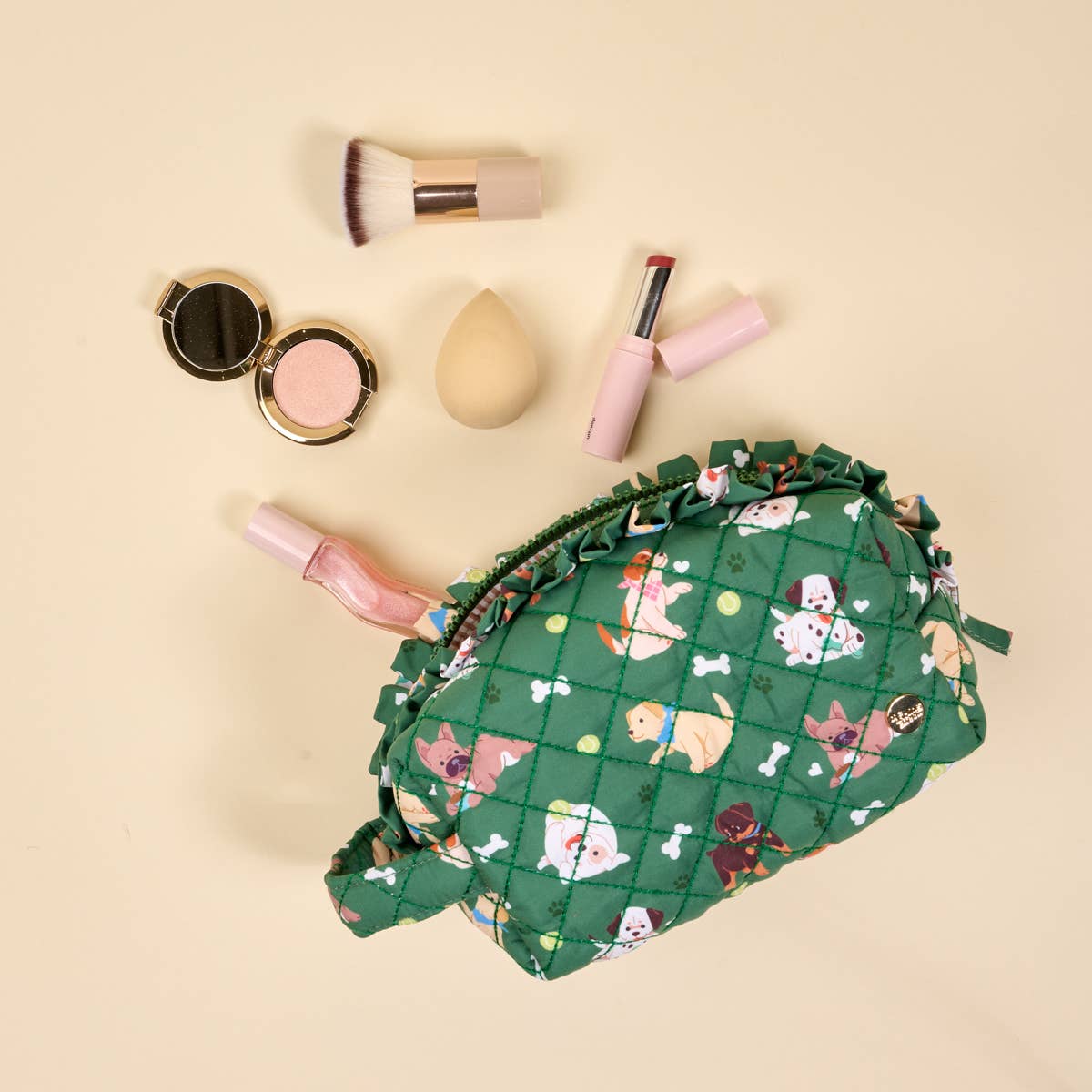 Dog Days Quilted Pouch