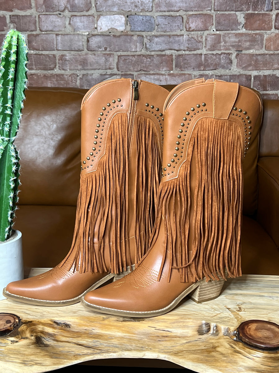 Adela Fringe Boots â EastWestBoutique