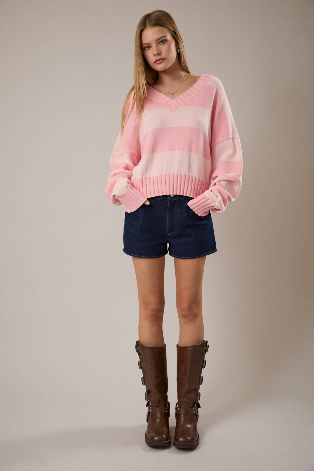 Say it Again Striped Sweater