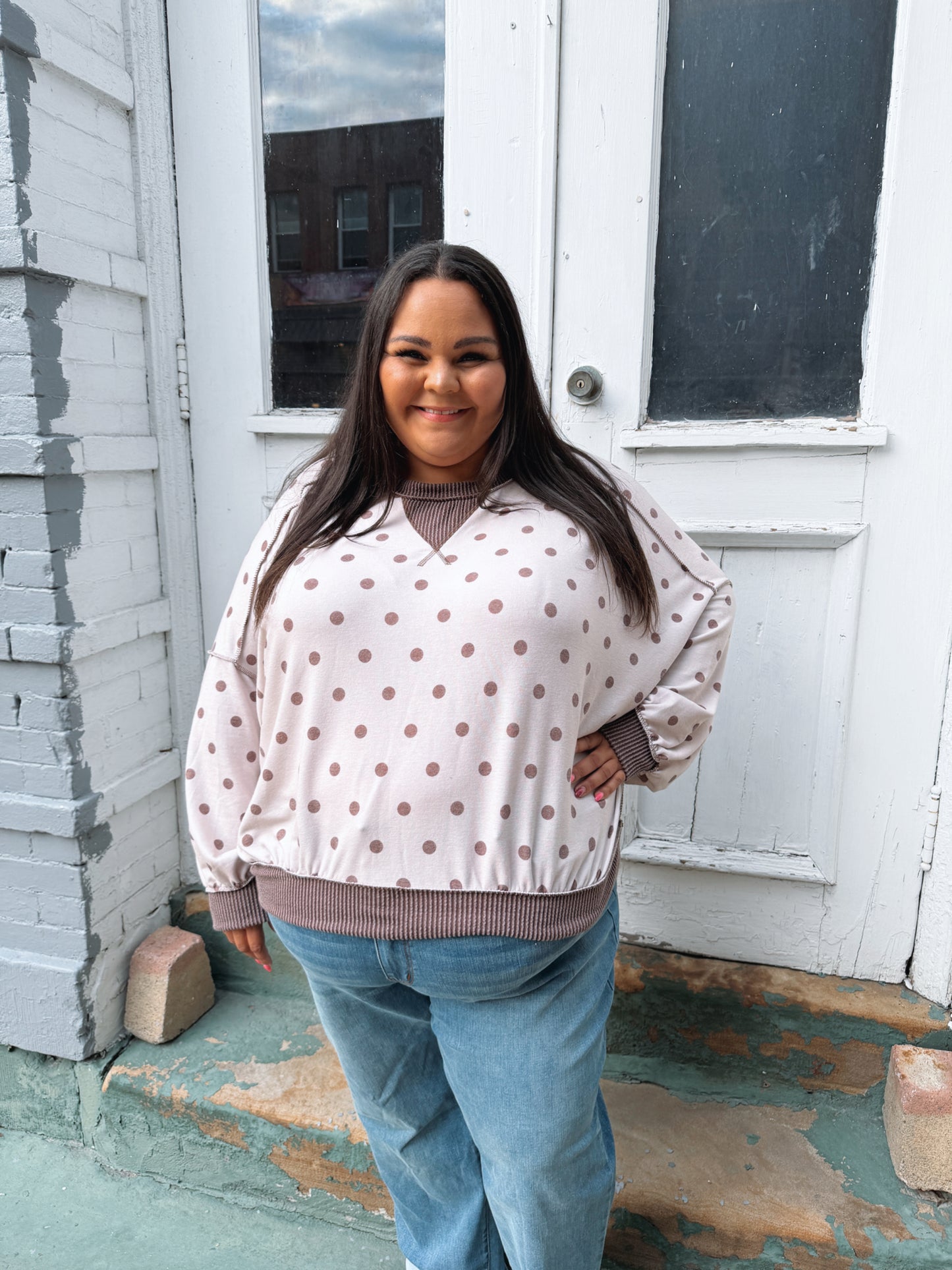 Never Bothered Polka Dot Top