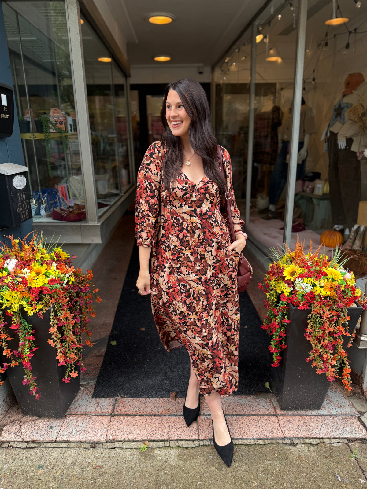 Sweet Flowers Midi Dress
