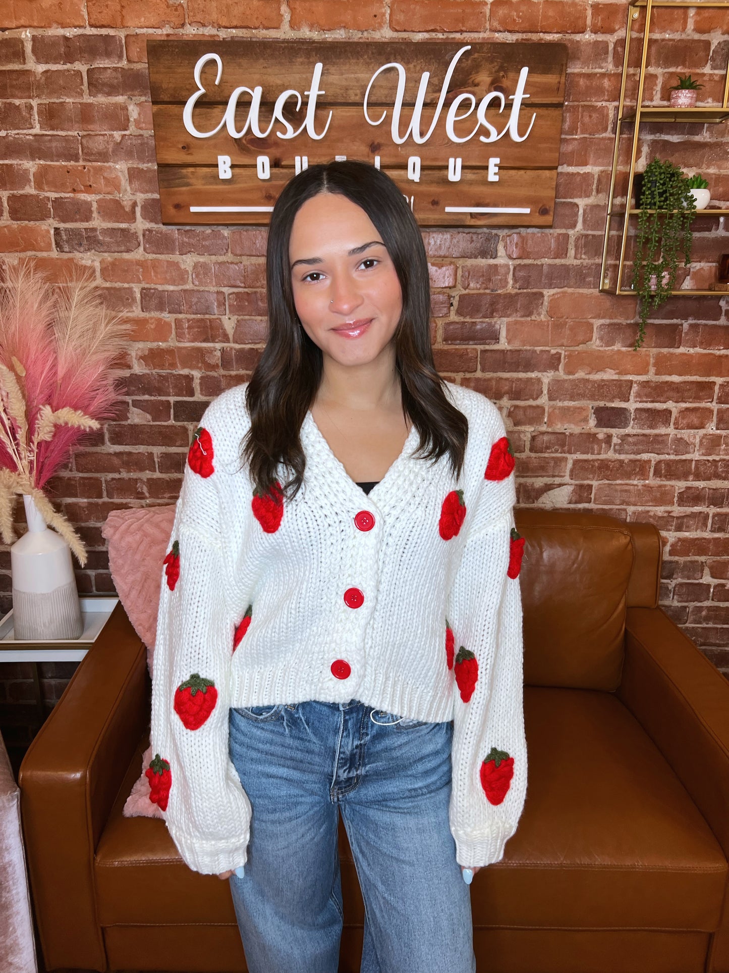 Sweet Like Strawberries Cardigan