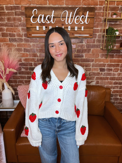 Sweet Like Strawberries Cardigan