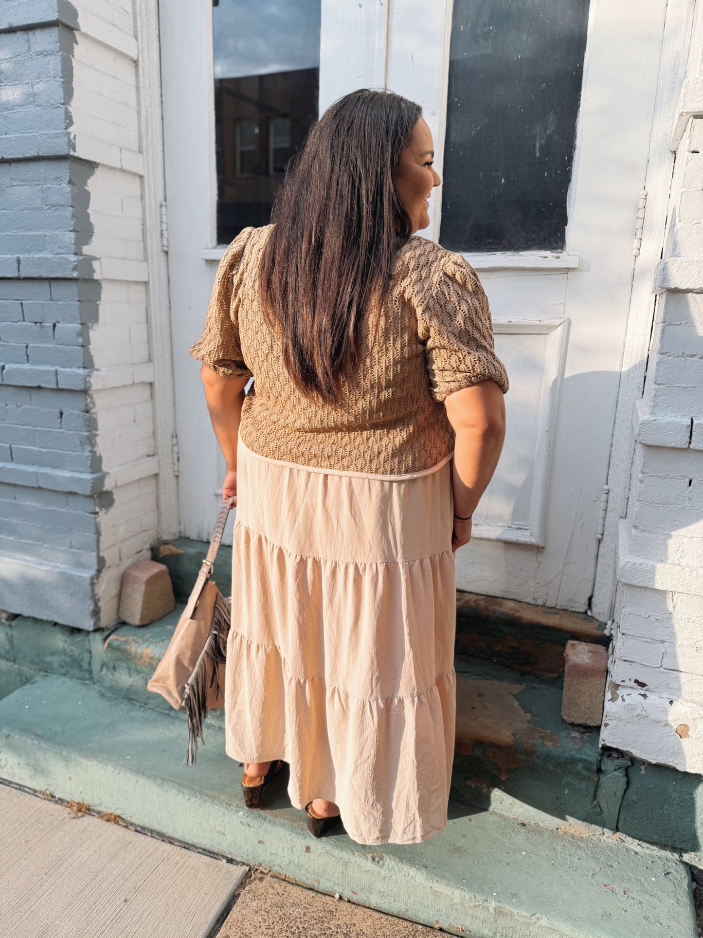 The Easy Way Cardigan Midi Dress