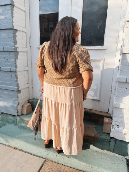 The Easy Way Cardigan Midi Dress
