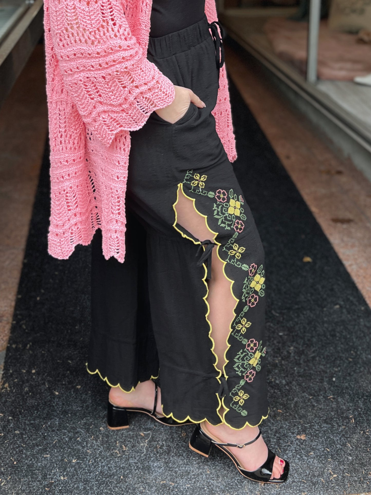 Keep Close Embroidered Pants