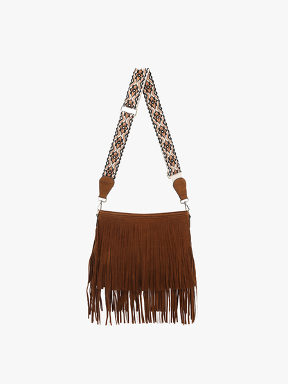 Sadie Suede Fringe Crossbody