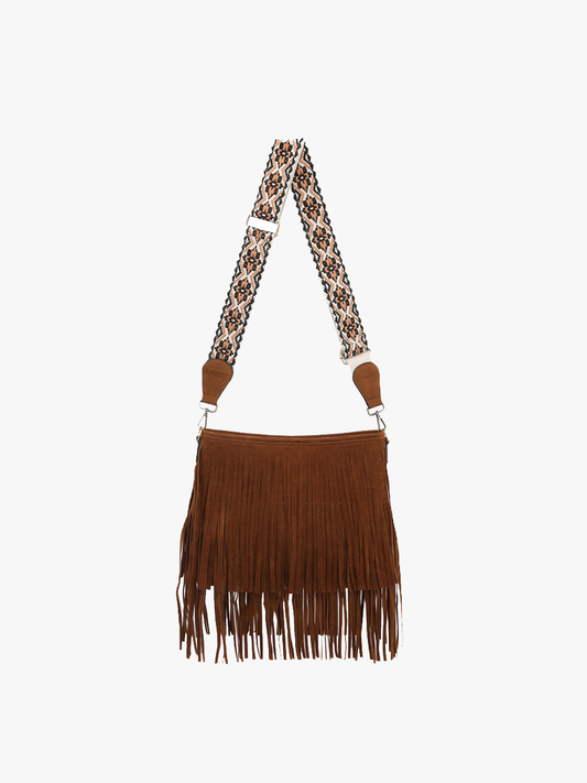 Sadie Suede Fringe Crossbody