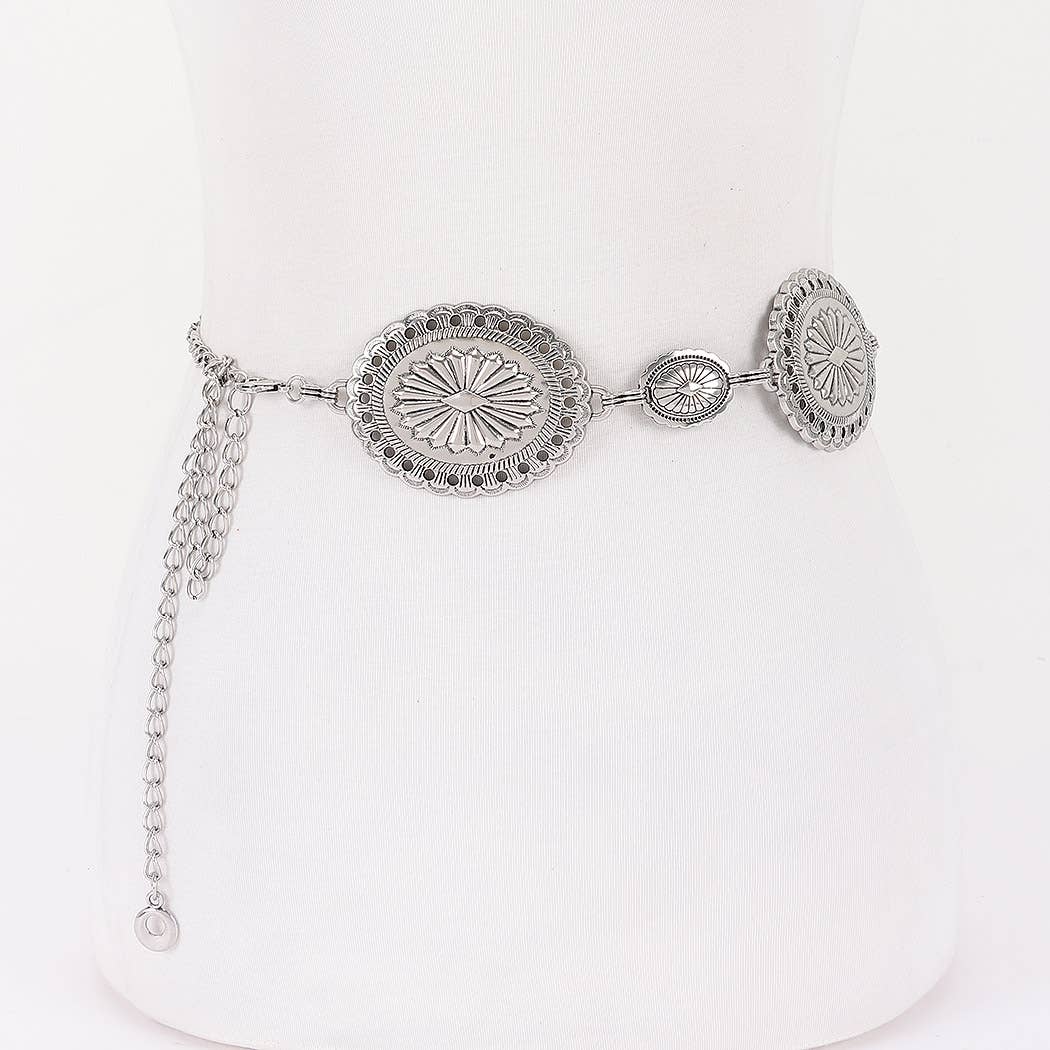 Plus Size Vintage Metal Chain Belt