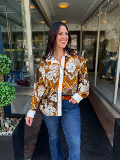 Retro Collared Blouse