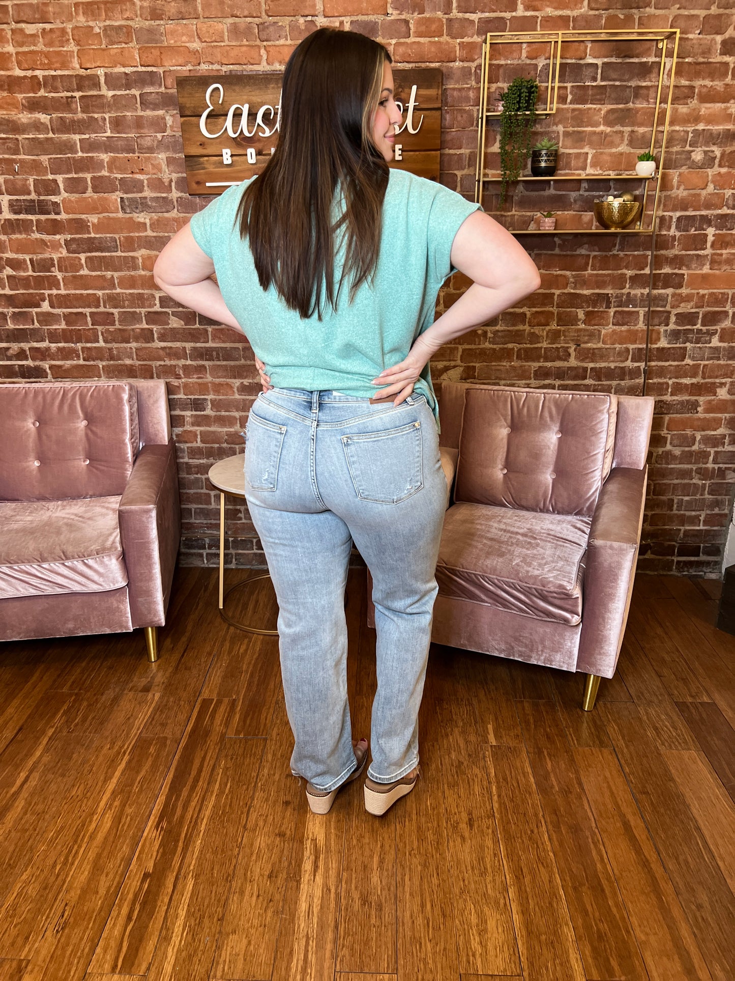 JB Light Wash Straight Jeans