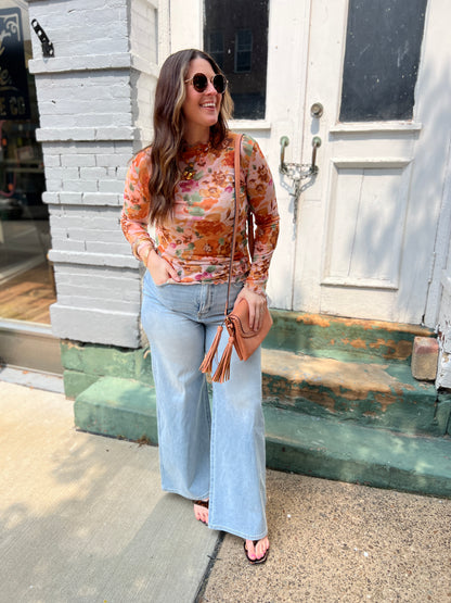 Saying Anything Mesh Top