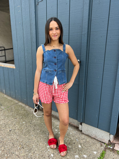 Cherry Bomb Plaid Shorts