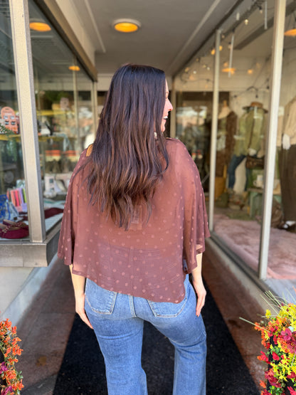 Handkerchief Mesh Poncho