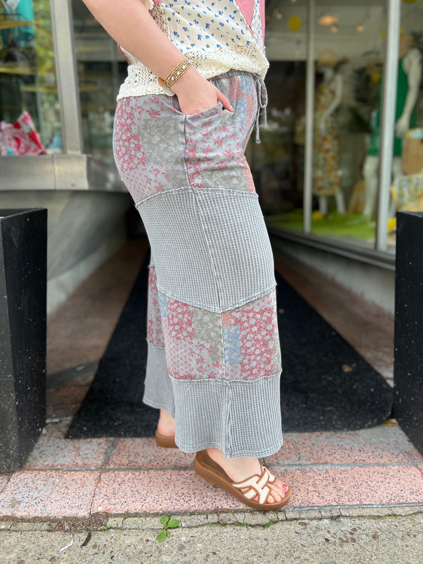 Feeling Better Patchwork Pants