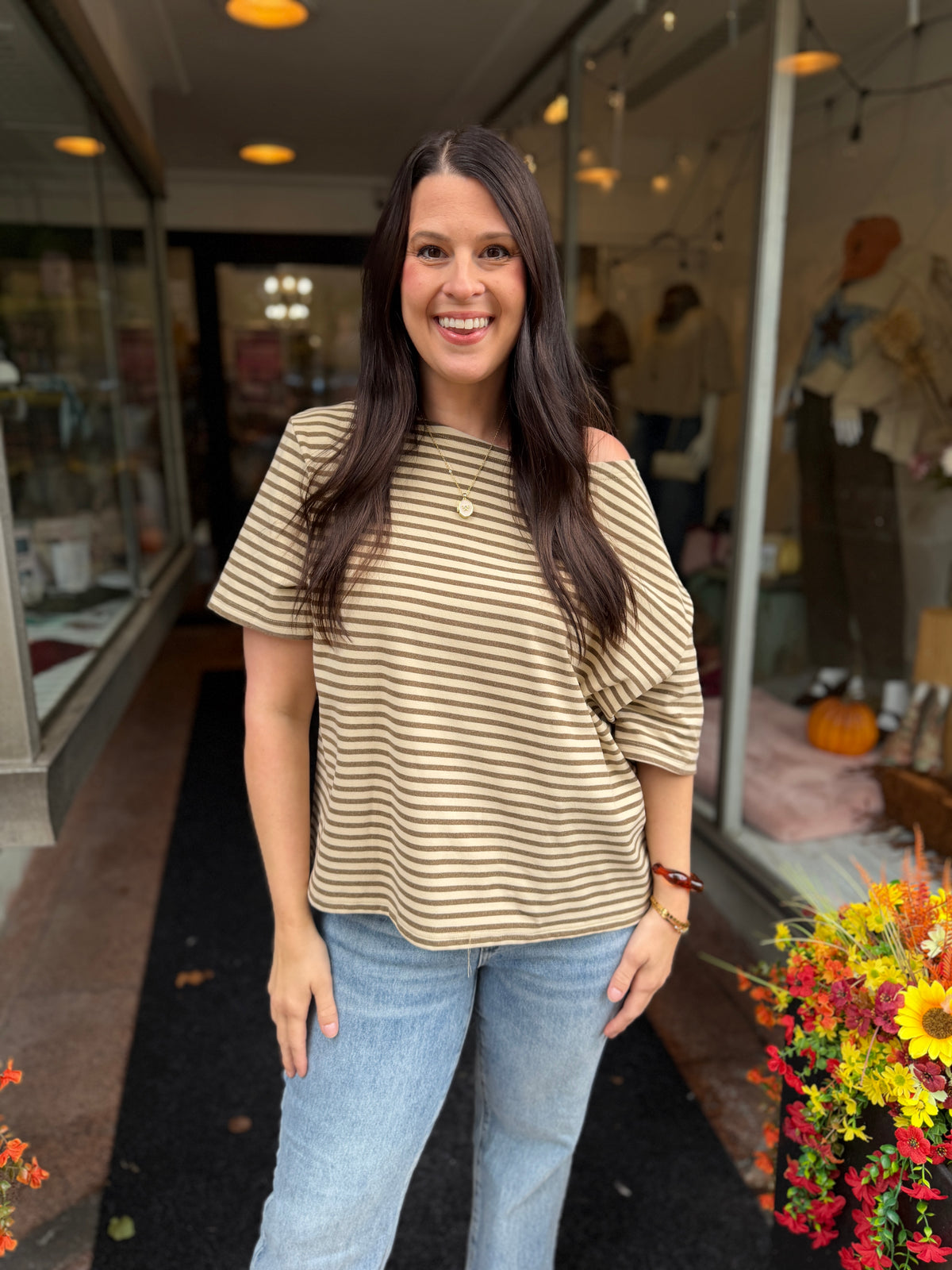 Roll With It Off-Shoulder Top