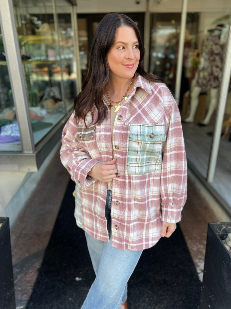 Cotton Candy Flannel Shacket