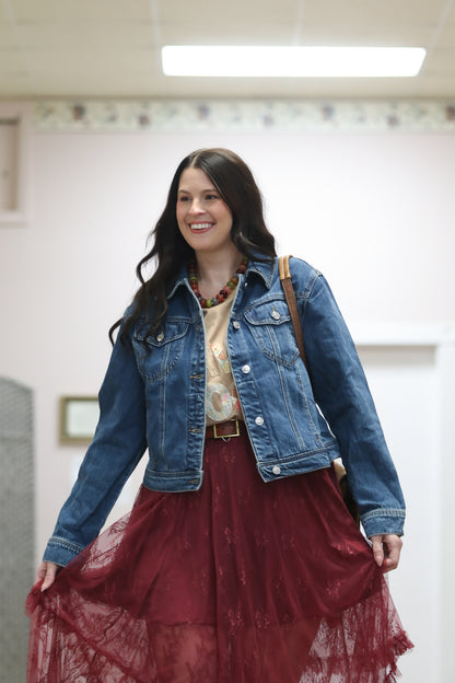 Judy Blue Dark Wash Cicily Denim Jacket