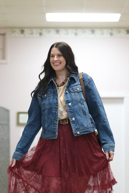 Judy Blue Dark Wash Cicily Denim Jacket