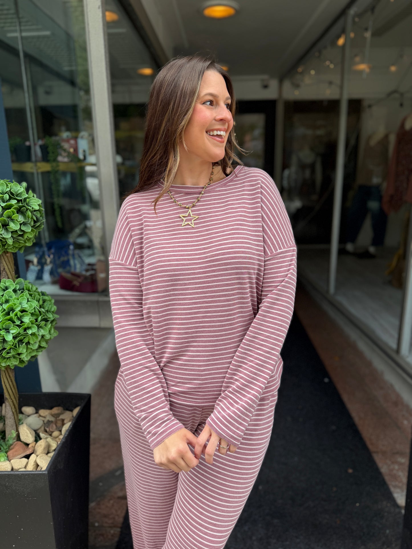 No Way Striped Top