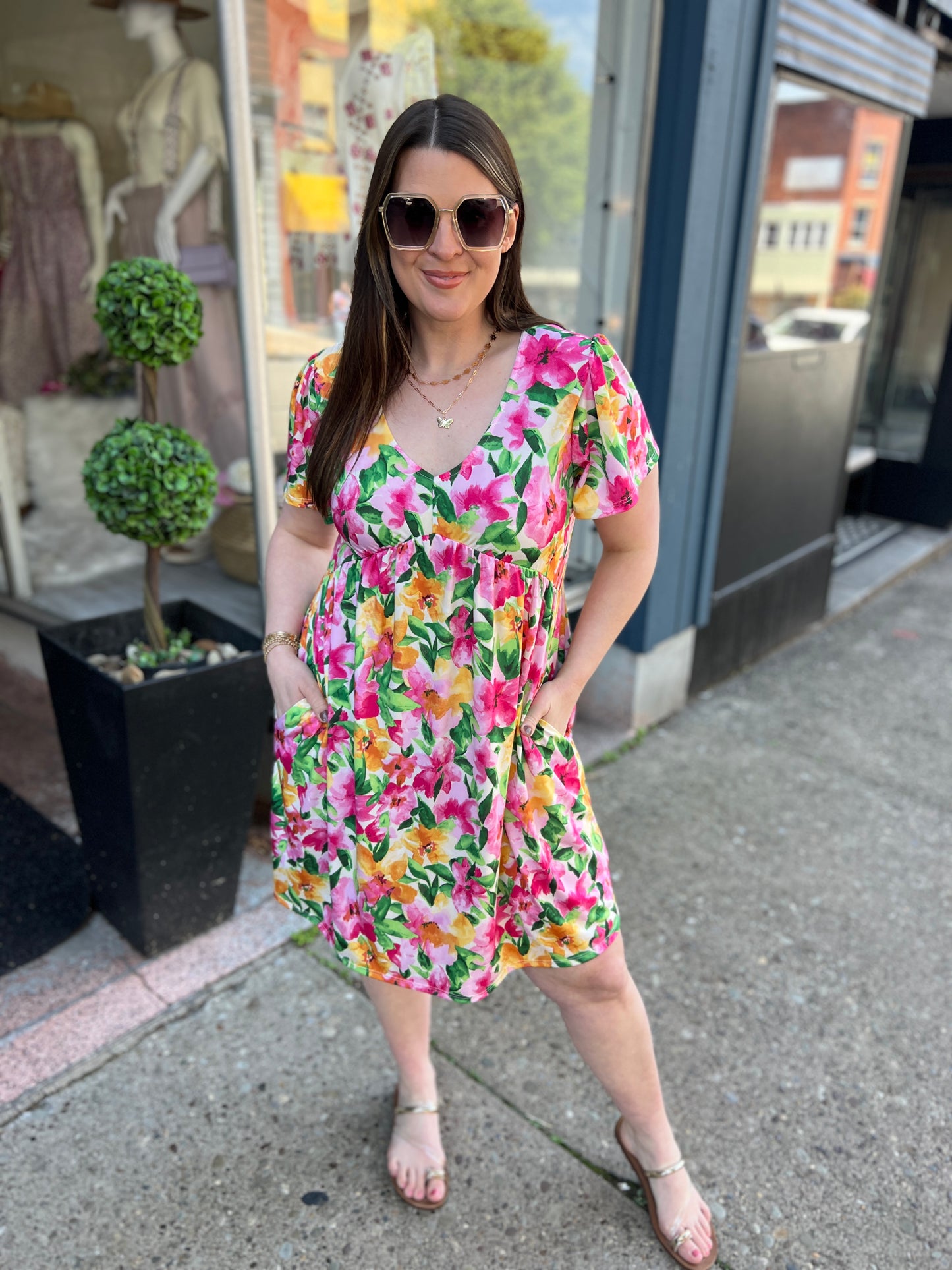 Petal Breeze Babydoll Dress