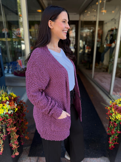 Forever Young Popcorn Cardigan