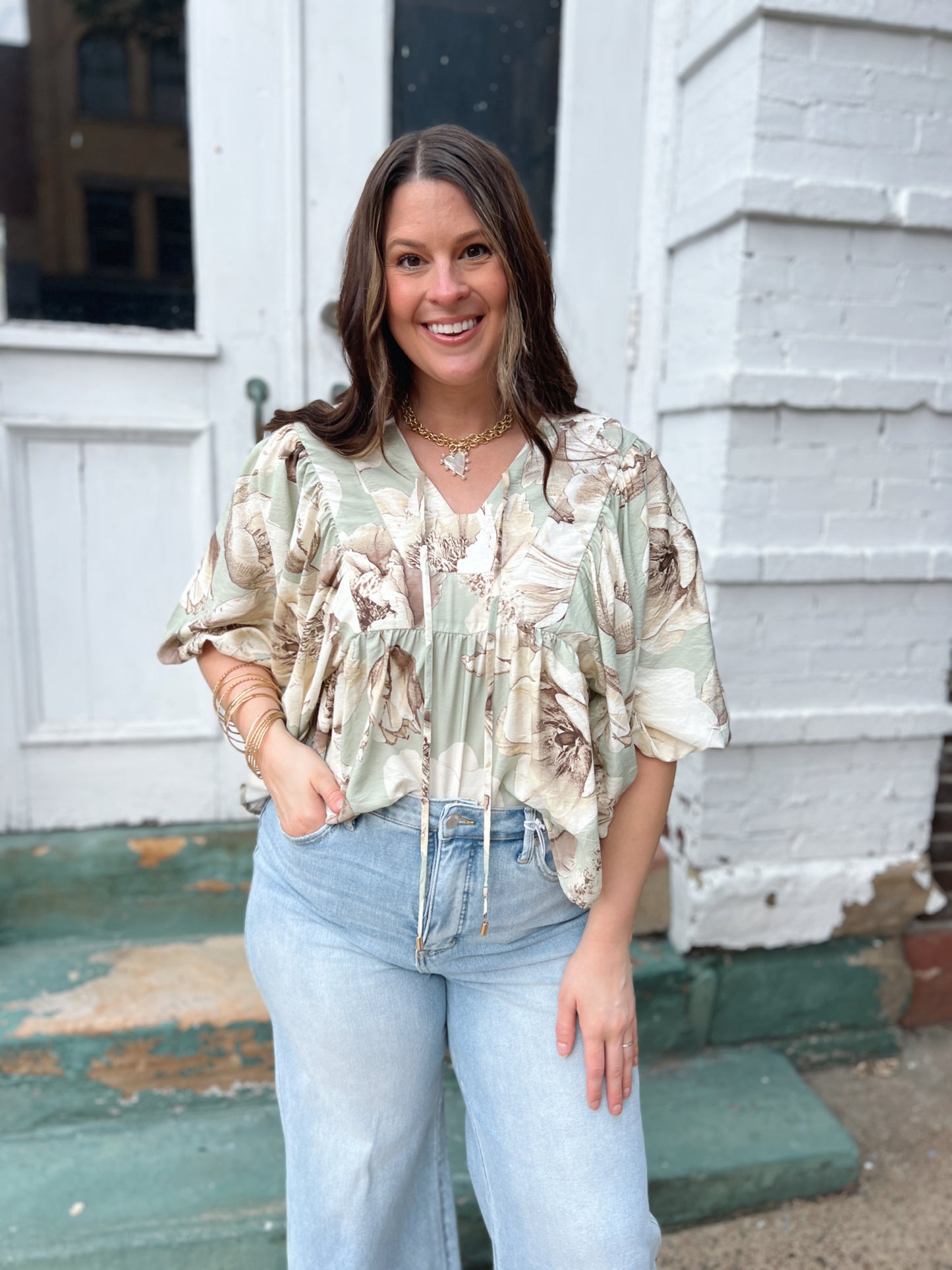 Got Your Back Floral Blouse