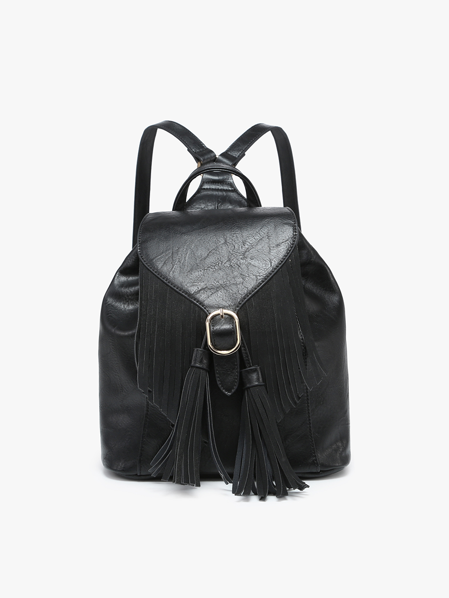Jewel Fringe Bucket Backpack