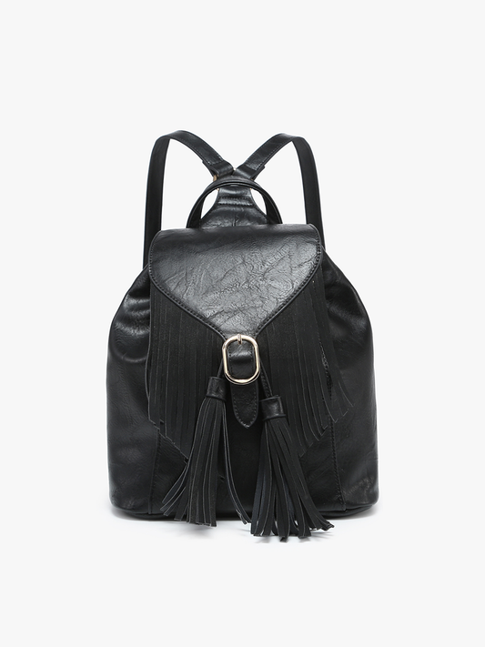 Jewel Fringe Bucket Backpack