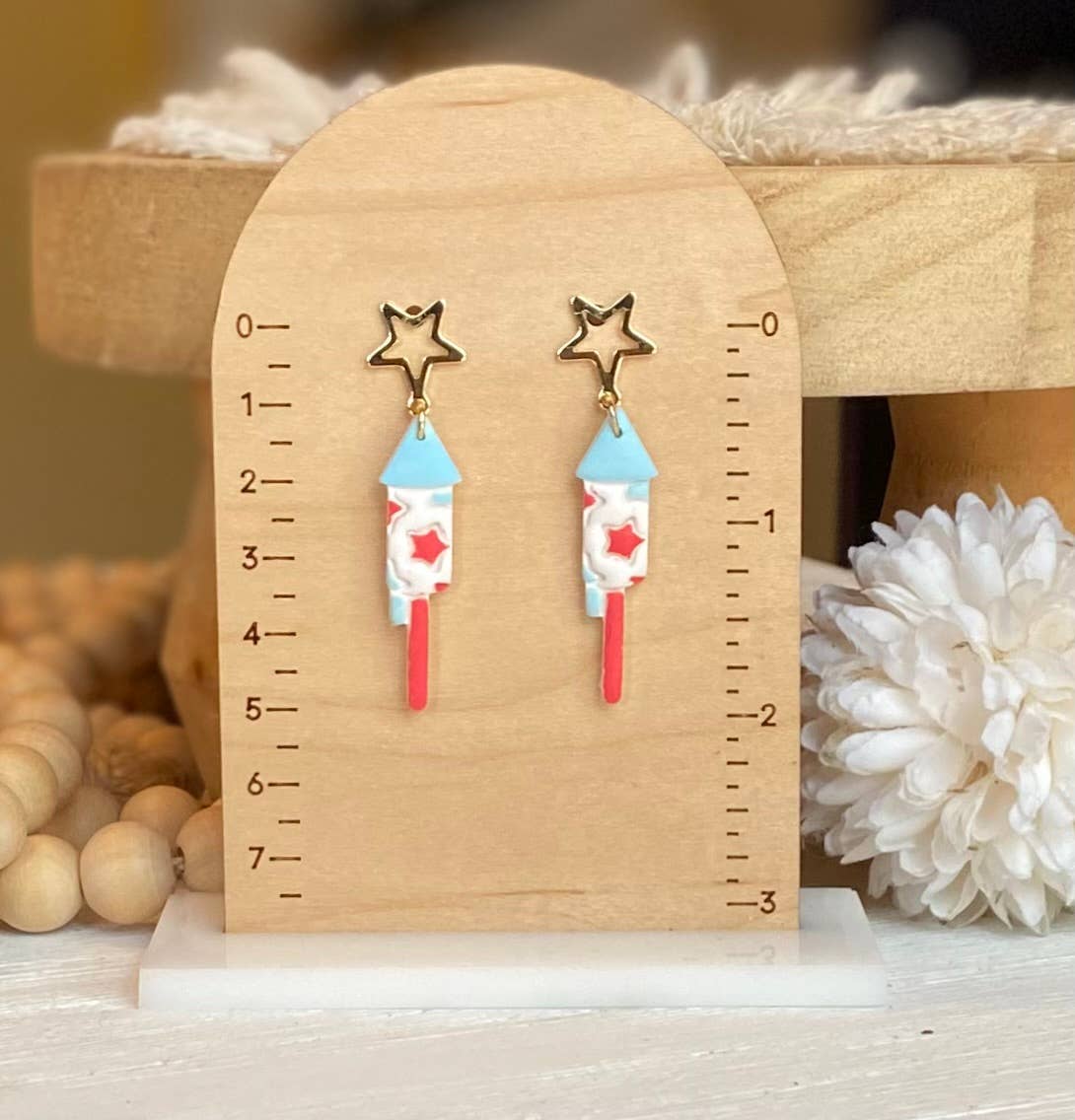 Fourth of July Handmade Earrings