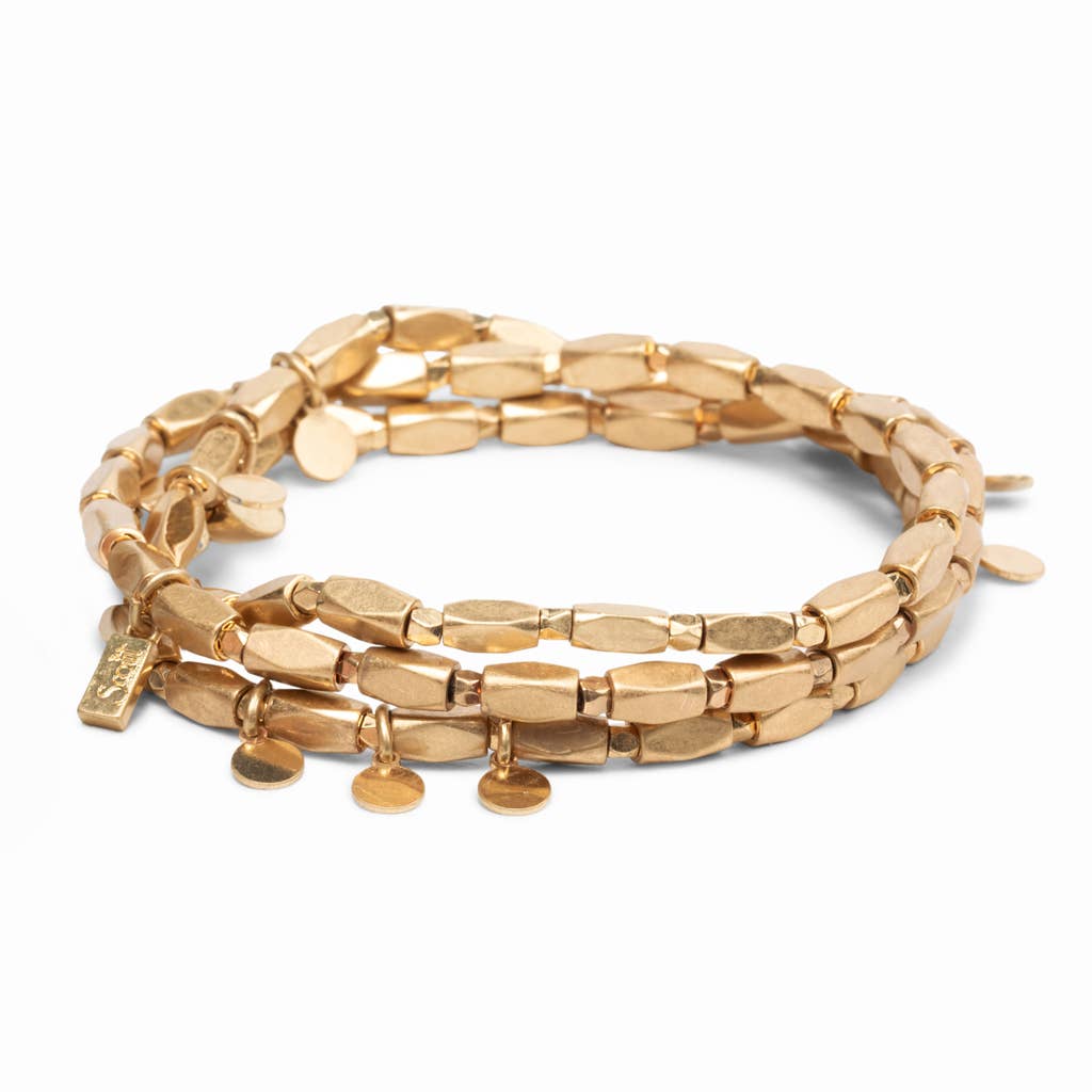 Gold Disc Metal Wrap