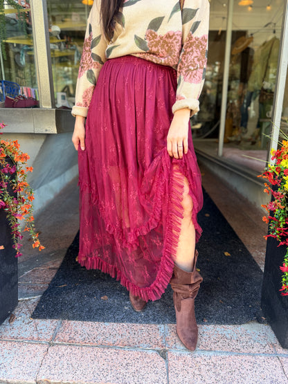 Wuthering Heights Lace Skirt